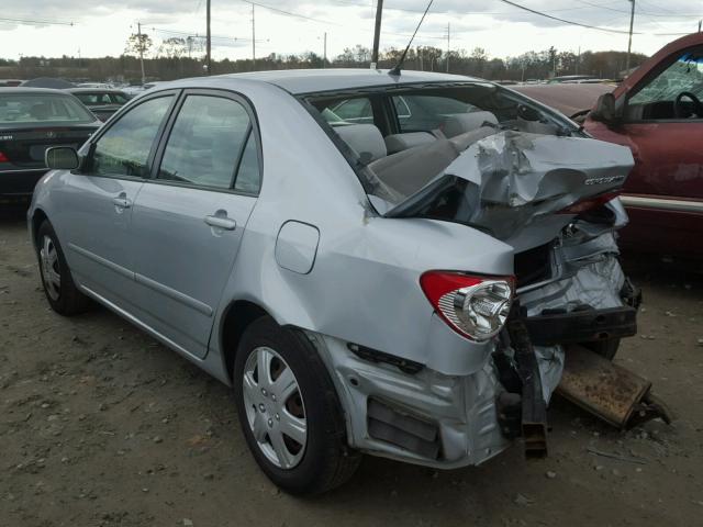 2T1BR32E37C780455 - 2007 TOYOTA COROLLA CE SILVER photo 3