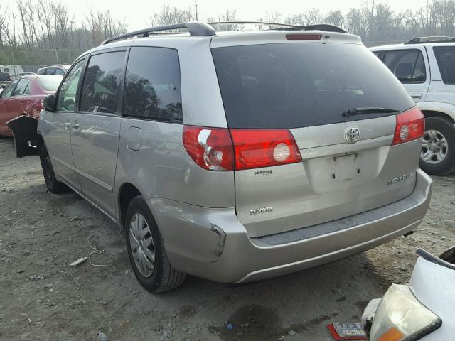 5TDZK23C69S288846 - 2009 TOYOTA SIENNA CE SILVER photo 3