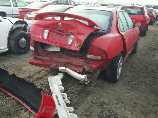 3N1AB51DX2L715440 - 2002 NISSAN SENTRA SE- RED photo 4