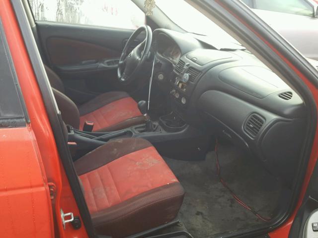 3N1AB51DX2L715440 - 2002 NISSAN SENTRA SE- RED photo 5