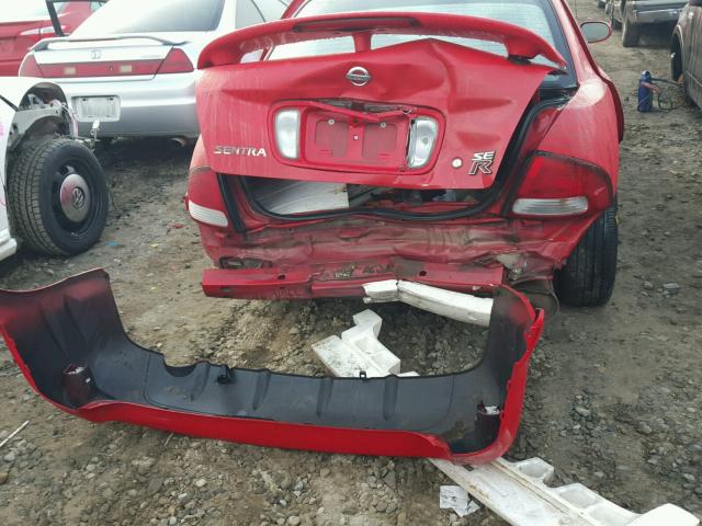 3N1AB51DX2L715440 - 2002 NISSAN SENTRA SE- RED photo 9