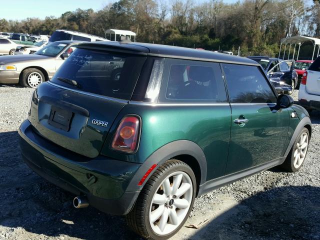 WMWMF33567TT58587 - 2007 MINI COOPER GREEN photo 4