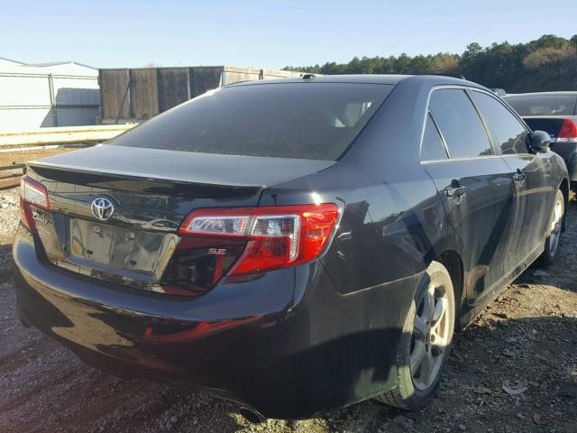 4T1BF1FK3EU442112 - 2014 TOYOTA CAMRY L BLACK photo 4