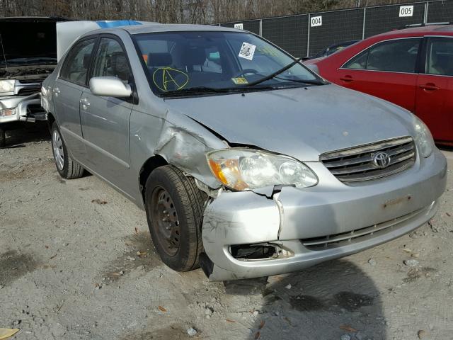 JTDBR32E830005251 - 2003 TOYOTA COROLLA CE SILVER photo 1