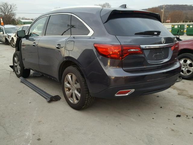5FRYD4H89EB044238 - 2014 ACURA MDX ADVANC 灰色 照片 3