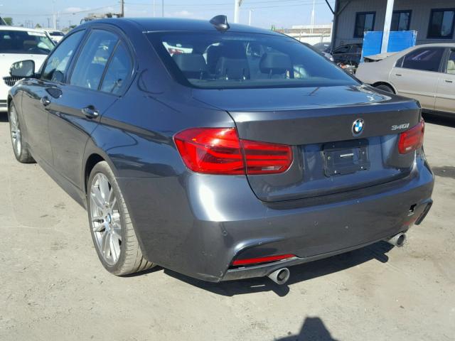 WBA8B3G57HNU35609 - 2017 BMW 340 I GRAY photo 3