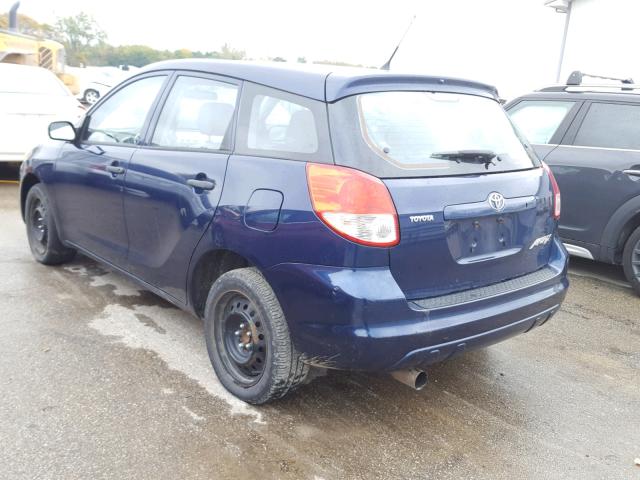 2T1KR32E23C007633 - 2003 TOYOTA MATRIX BLUE photo 3