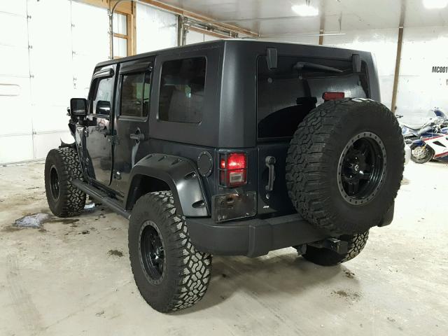 1J4GA39188L510108 - 2008 JEEP WRANGLER U CHARCOAL photo 3