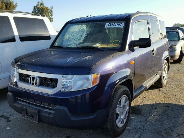 5J6YH1H39AL000816 - 2010 HONDA ELEMENT LX BLUE photo 2