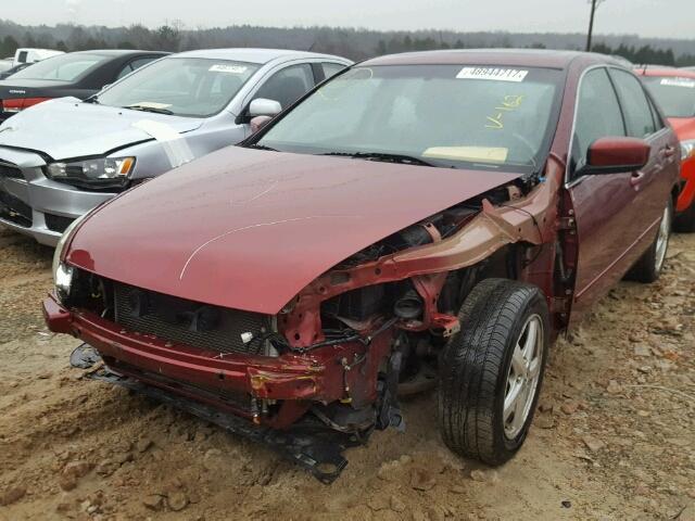 1HGCM56674A065939 - 2004 HONDA ACCORD EX RED photo 2