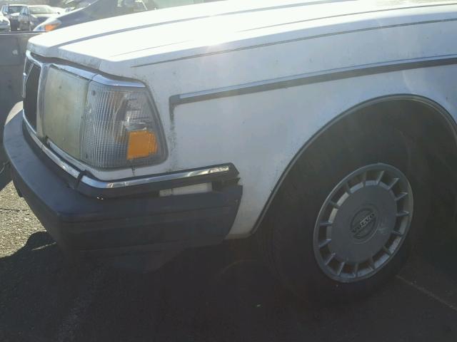 YV1AA884XM1433665 - 1991 VOLVO 240 WHITE photo 9