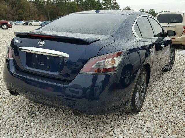 1N4AA5AP1EC488607 - 2014 NISSAN MAXIMA S BLUE photo 4