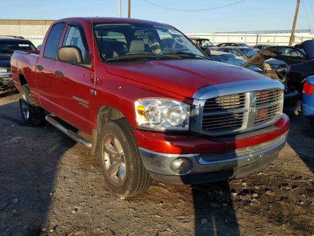 1D7HU18287S189651 - 2007 DODGE RAM 1500 S RED photo 1