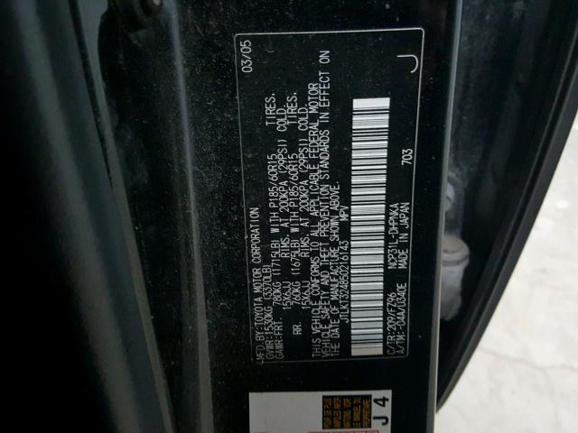 JTLKT324850216143 - 2005 TOYOTA SCION XB 黑色 照片 10