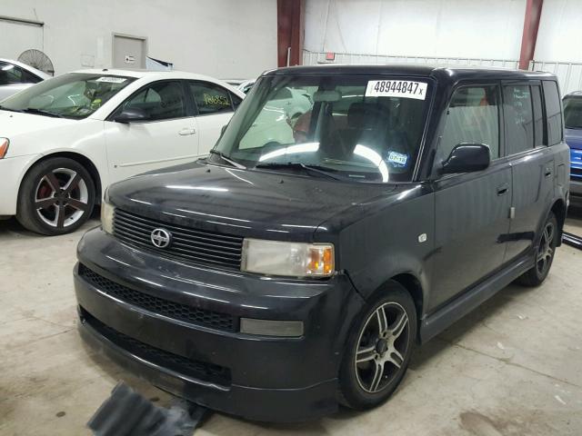 JTLKT324850216143 - 2005 TOYOTA SCION XB BLACK photo 2