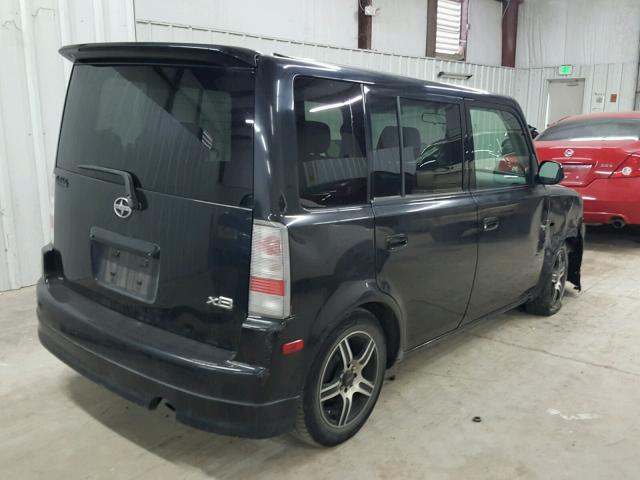 JTLKT324850216143 - 2005 TOYOTA SCION XB BLACK photo 4