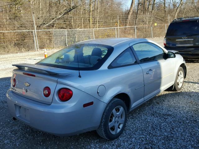 1G1AK15F377292433 - 2007 CHEVROLET COBALT LS SILVER photo 4