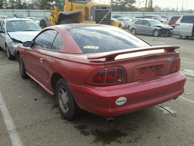 1FALP4045VF118882 - 1997 FORD MUSTANG RED photo 3