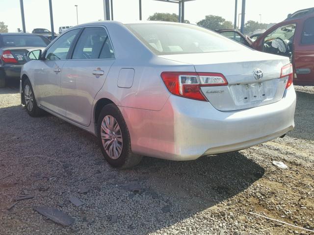 4T4BF1FK3ER405129 - 2014 TOYOTA CAMRY L SILVER photo 3