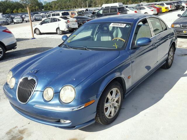 SAJEA01T73FM70265 - 2003 JAGUAR S-TYPE BLUE photo 2