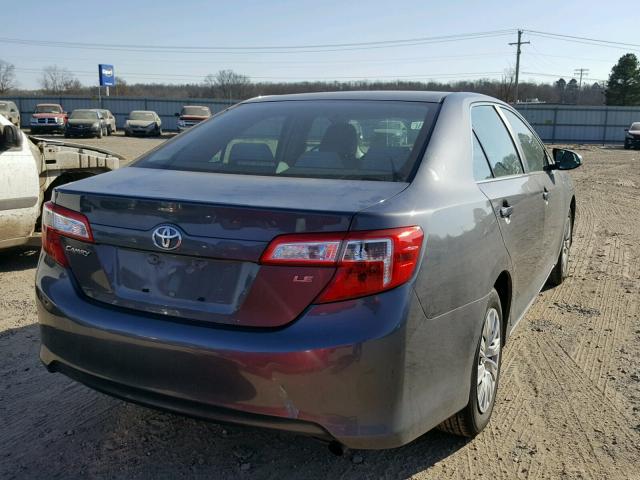 4T1BF1FK6CU108699 - 2012 TOYOTA CAMRY BASE GRAY photo 4