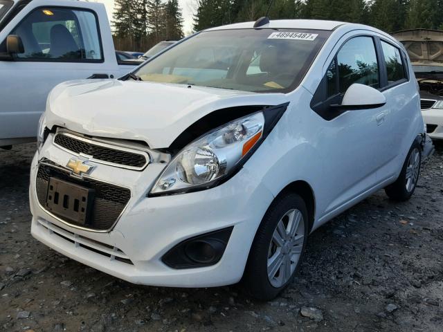 KL8CB6S98FC710205 - 2015 CHEVROLET SPARK LS WHITE photo 2