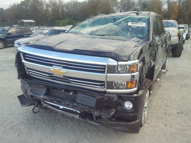 1GC1KXE85FF563878 - 2015 CHEVROLET SILVERADO BLACK photo 2