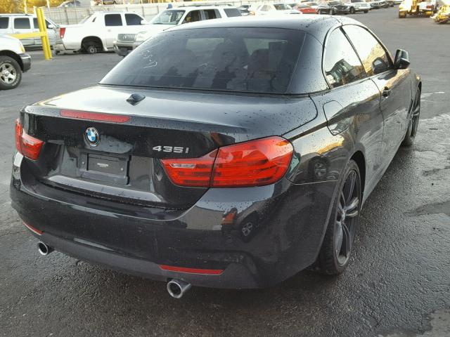 WBA3T3C58EJ877007 - 2014 BMW 435 I BLACK photo 4