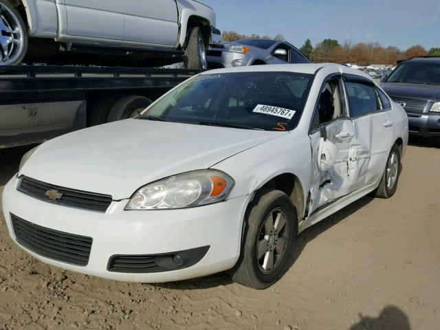 2G1WB5EKXA1218201 - 2010 CHEVROLET IMPALA LT WHITE photo 2