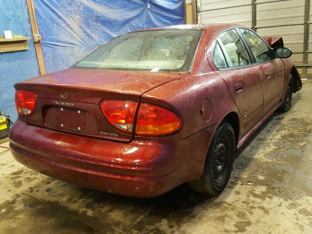 1G3NK52TX1C153134 - 2001 OLDSMOBILE ALERO GX MAROON photo 4