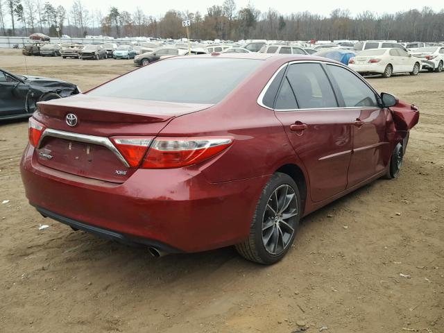 4T1BF1FK3FU926282 - 2015 TOYOTA CAMRY LE BURGUNDY photo 4