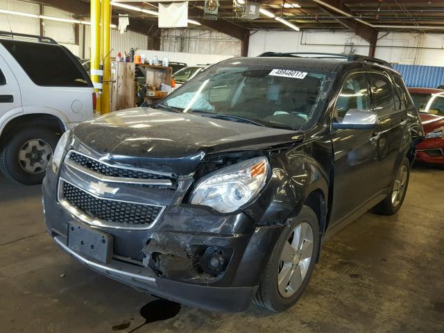 2GNFLGE57C6295860 - 2012 CHEVROLET EQUINOX LT BLACK photo 2