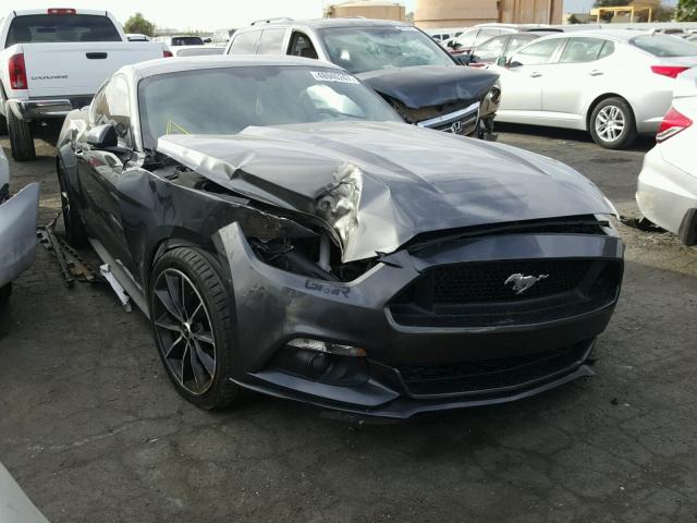 1FA6P8TH0F5326582 - 2015 FORD MUSTANG GRAY photo 1