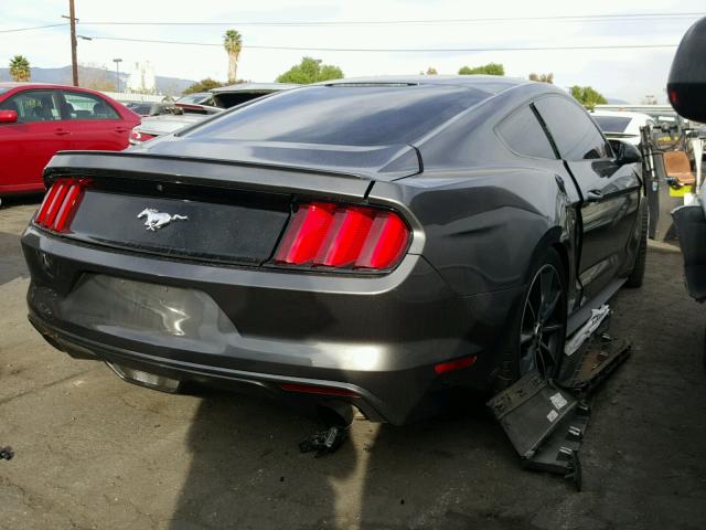 1FA6P8TH0F5326582 - 2015 FORD MUSTANG GRAY photo 4