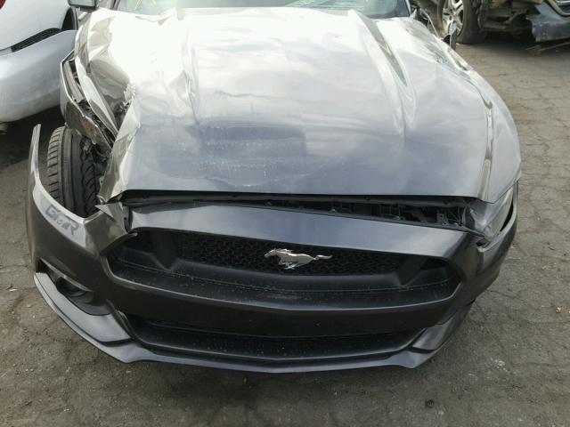 1FA6P8TH0F5326582 - 2015 FORD MUSTANG GRAY photo 7