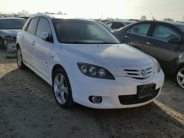 JM1BK143451259427 - 2005 MAZDA 3 HATCHBAC WHITE photo 1