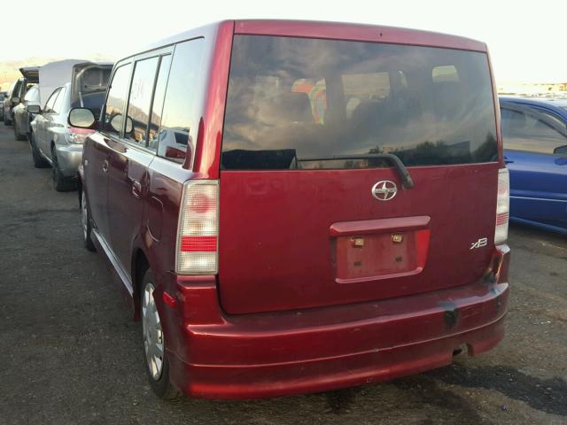 JTLKT324264118736 - 2006 TOYOTA SCION XB MAROON photo 3