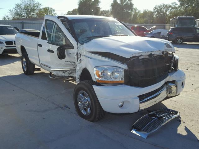 1D7KS28C06J155217 - 2006 DODGE RAM 2500 S WHITE photo 1