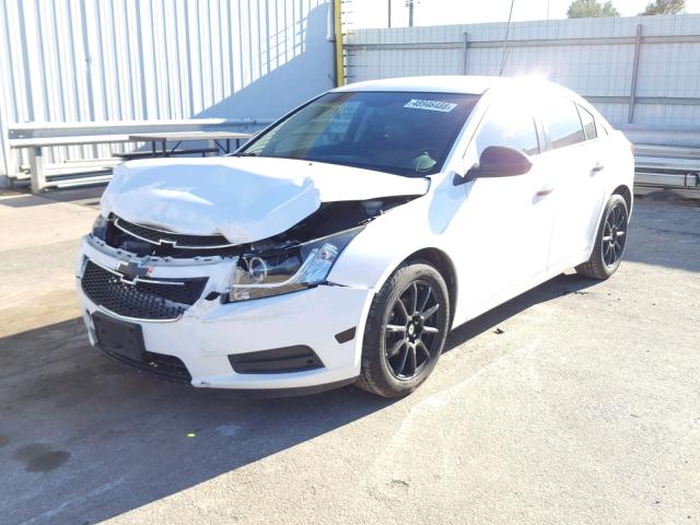 1G1PG5S97B7287746 - 2011 CHEVROLET CRUZE LT WHITE photo 2