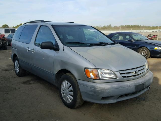 4T3ZF19C12U443121 - 2002 TOYOTA SIENNA CE SILVER photo 1