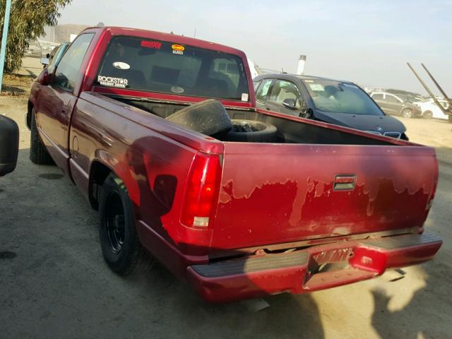 1GTDC14H2NZ531654 - 1992 GMC SIERRA C15 RED photo 3