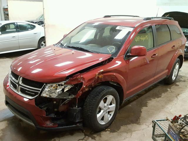 3D4PG1FG0BT541630 - 2011 DODGE JOURNEY MA MAROON photo 2