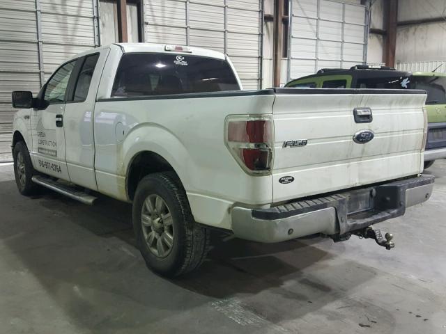 1FTEX1C81AKE37052 - 2010 FORD F150 SUPER WHITE photo 3