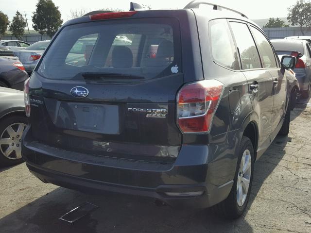 JF2SJABC8GH412103 - 2016 SUBARU FORESTER 2 GRAY photo 4