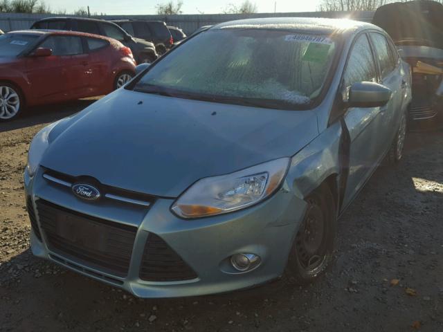 1FAHP3F20CL411285 - 2012 FORD FOCUS SE TEAL photo 2