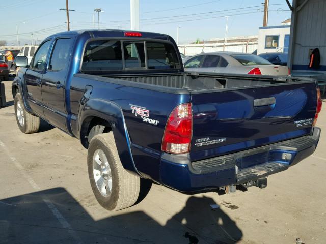 5TEKU72N57Z388660 - 2007 TOYOTA TACOMA DOU BLUE photo 3