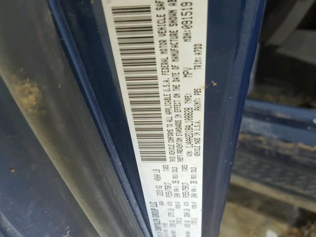 1J4AA2D18AL108828 - 2010 JEEP WRANGLER S 蓝色 照片 10