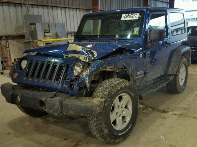 1J4AA2D18AL108828 - 2010 JEEP WRANGLER S 蓝色 照片 2