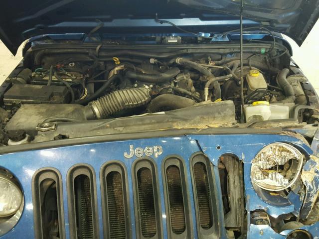 1J4AA2D18AL108828 - 2010 JEEP WRANGLER S BLUE photo 7