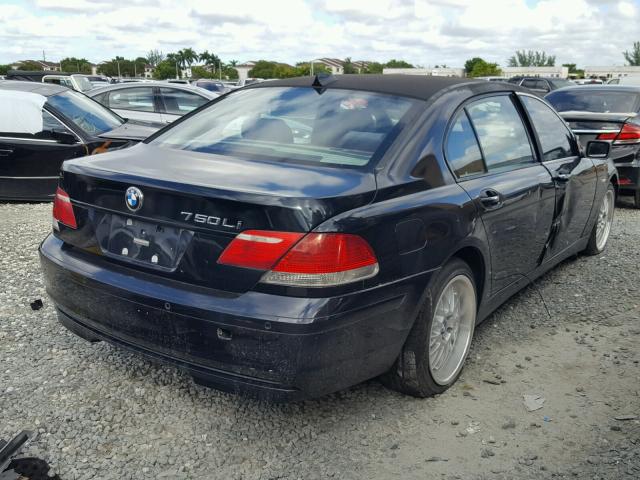 WBAHN83567DT70167 - 2007 BMW 750 BLACK photo 4